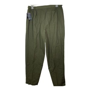 Sag Harbor Sport vintage Olive Green‎ Cotton Straight Leg Pants NEW granola